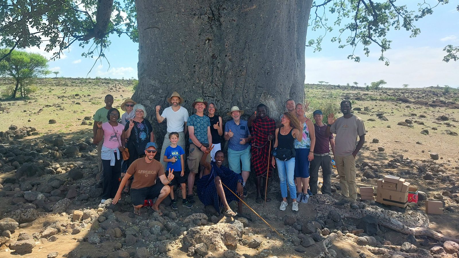 Teamfoto von den Helfern in Afrika